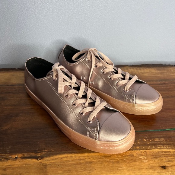Converse Chuck‎ Taylor All Star Low Rose Quartz Metallic Women's Shoe Size 7.5 - Picture 1 of 13